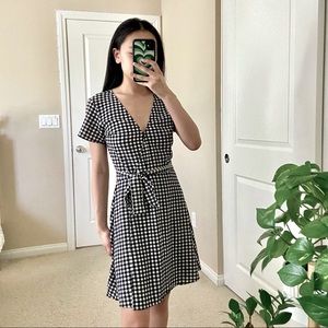 H&M Gingham Wrap Dress